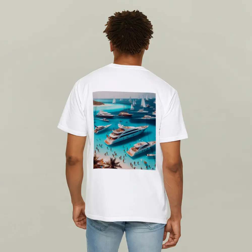 Luxury Yachts Party Turquoise Tropical Beach – T-Shirts