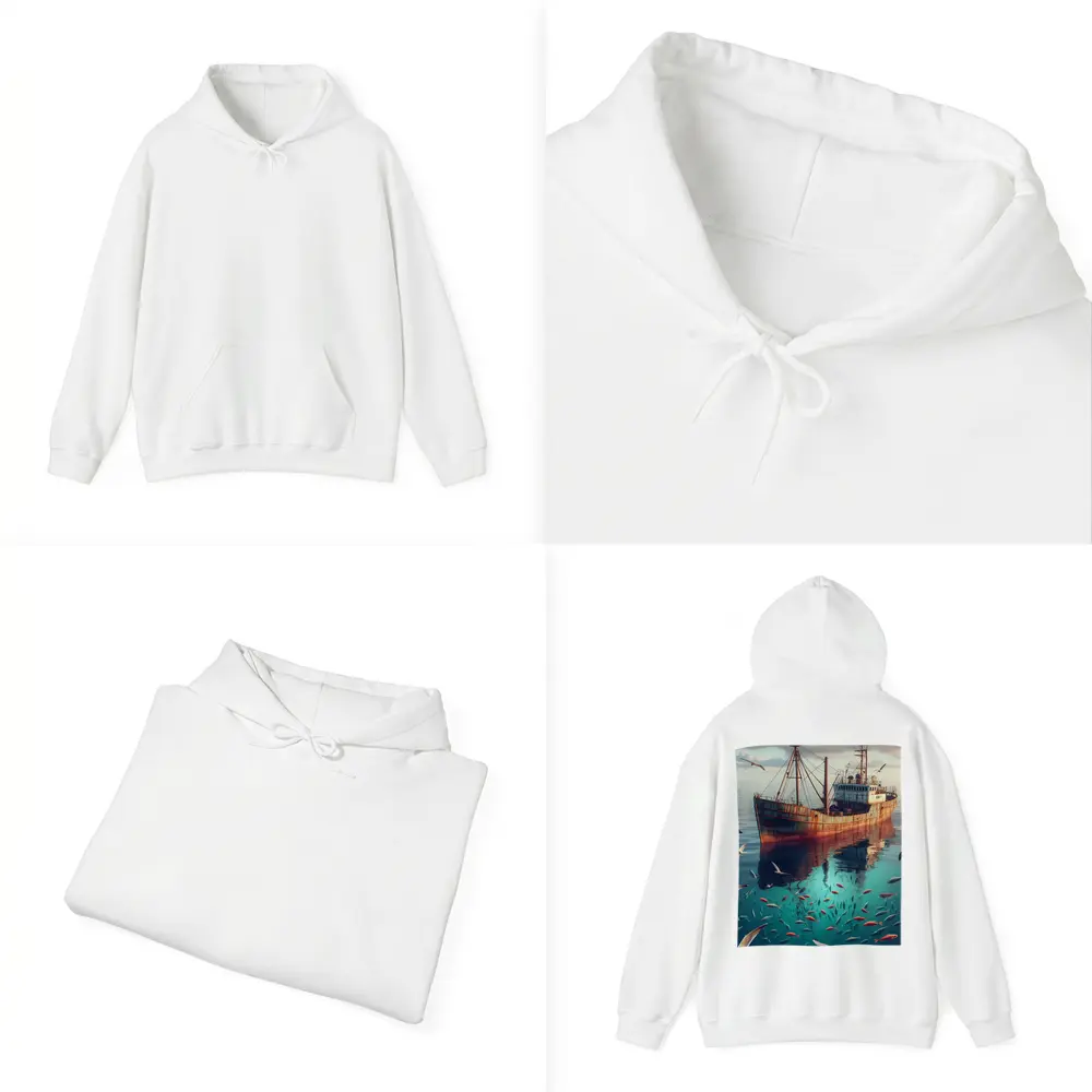 Rusty Fishing Boat Ocean Fish Underwater – Hoodies