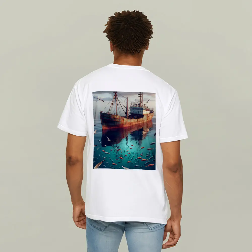 Rusty Fishing Boat Ocean Fish Underwater – T-Shirts