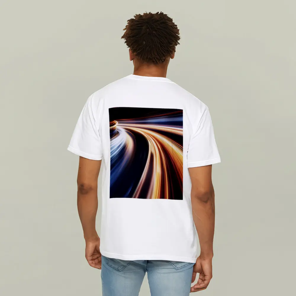 Speed Light Trails Abstract Dark Background – T-Shirts