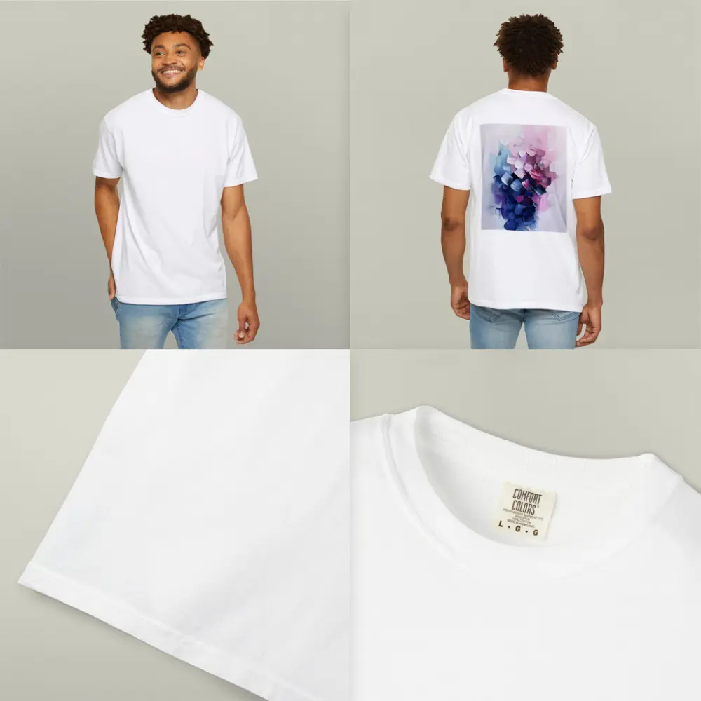 Abstract Pink Purple Bold Brushstroke Art – T-Shirts