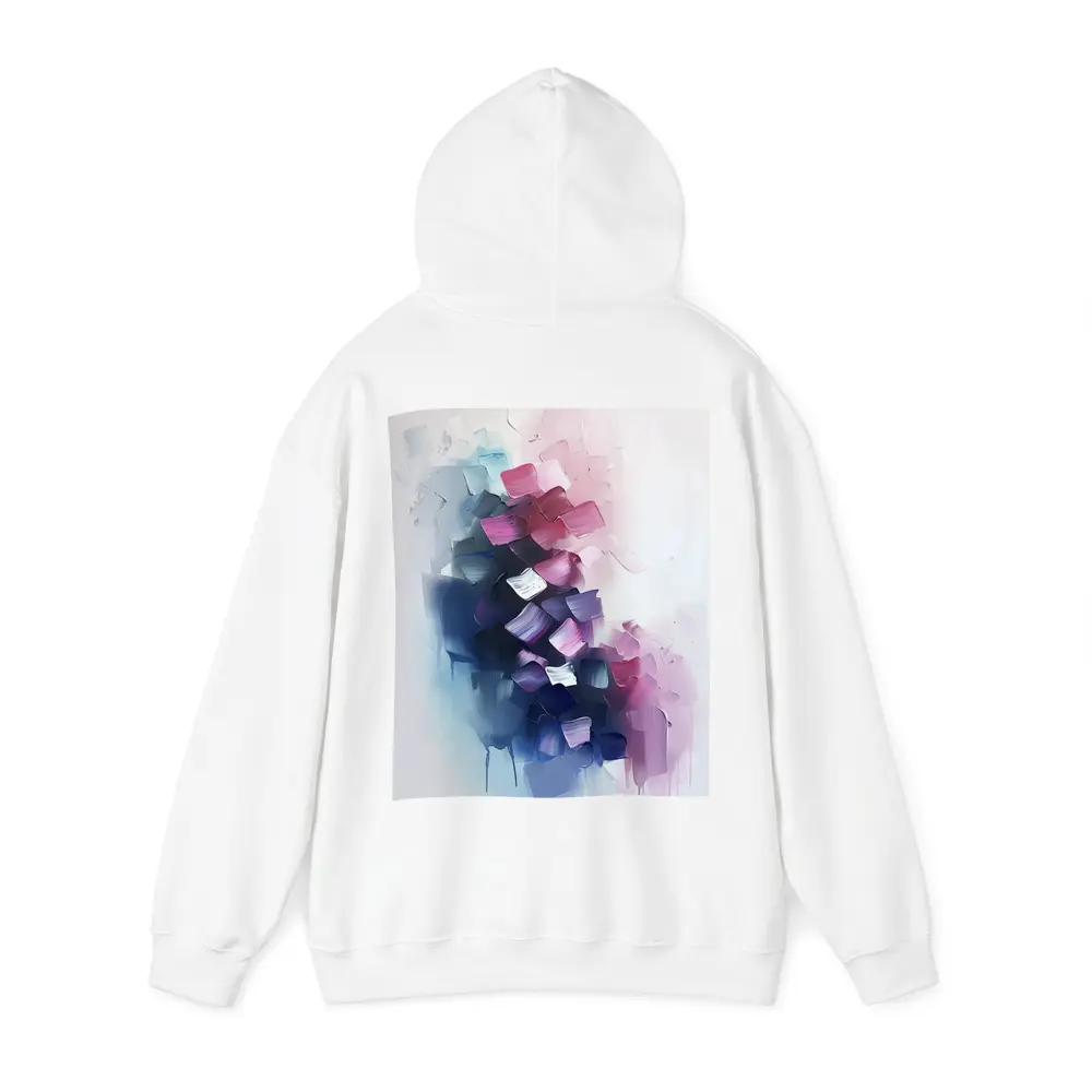 Abstract Purple Pink Blue Brushstroke Paint Art – Hoodies