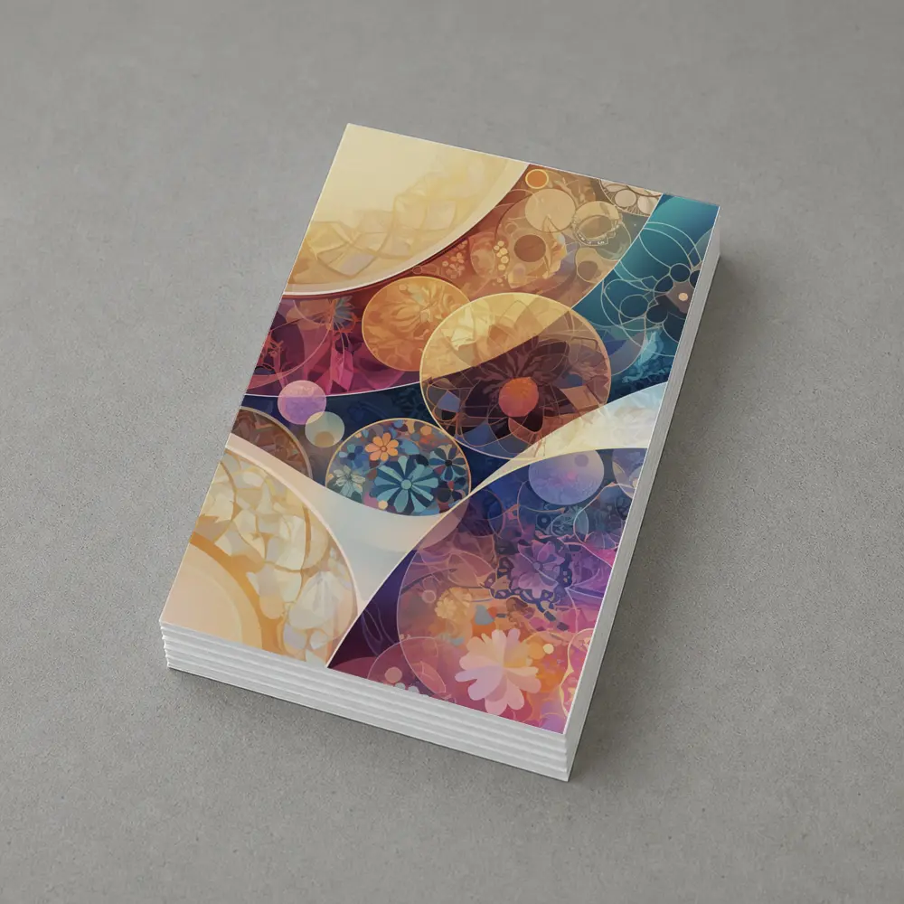 Floral Abstract Circles Pastel Boho Pattern Art – Postcards
