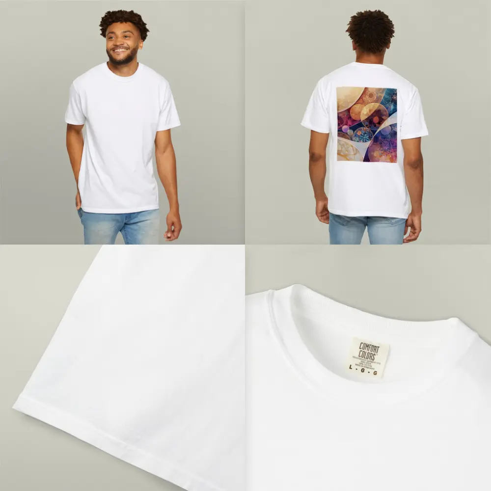 Floral Abstract Circles Pastel Boho Pattern Art – T-Shirts