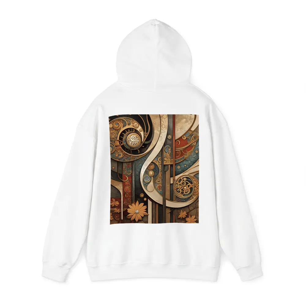 Art Nouveau Abstract Swirls Floral Geometric Design – Hoodies