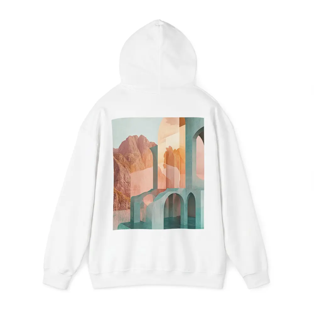 Pastel Arches Abstract Architecture Rocky Mountains – Hoodies