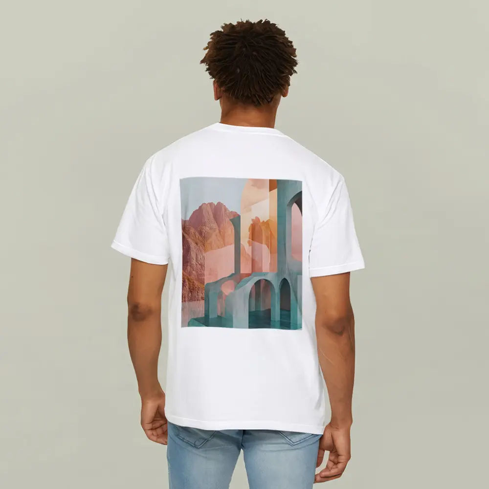 Pastel Arches Abstract Architecture Rocky Mountains – T-Shirts