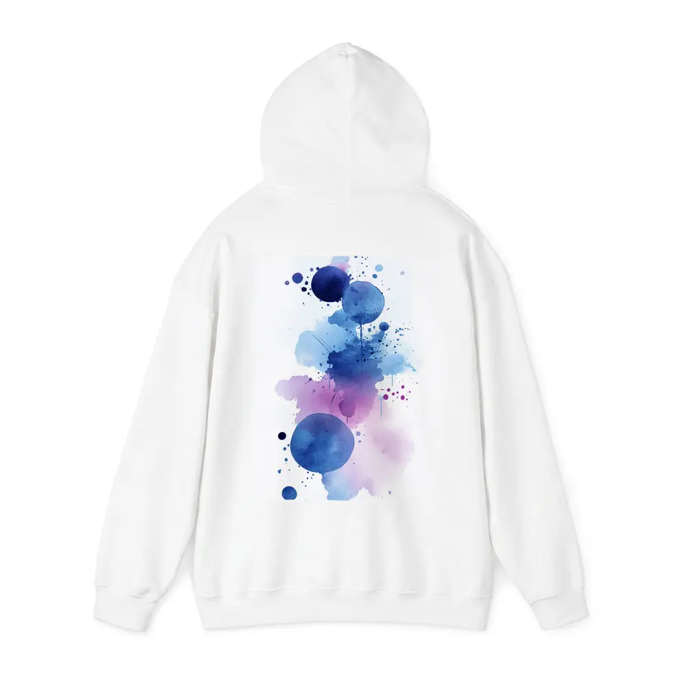Blue Purple Watercolor Abstract Splash Art – Hoodies