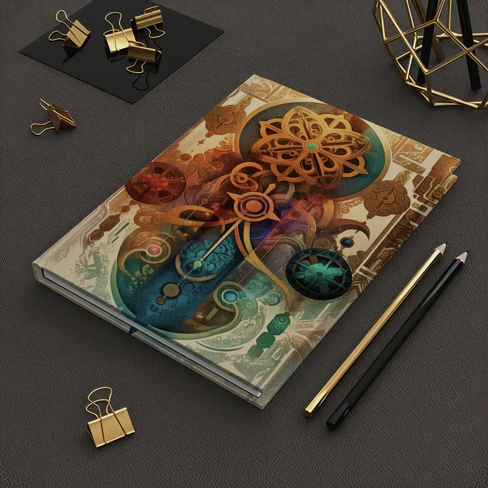 Mystical Ornate Mandala Symbols Sacred Geometric Art – Notebooks