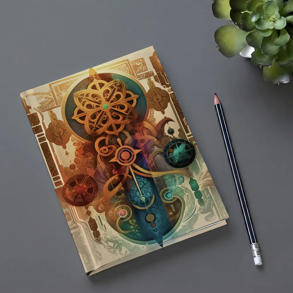 Mystical Ornate Mandala Symbols Sacred Geometric Art – Notebooks