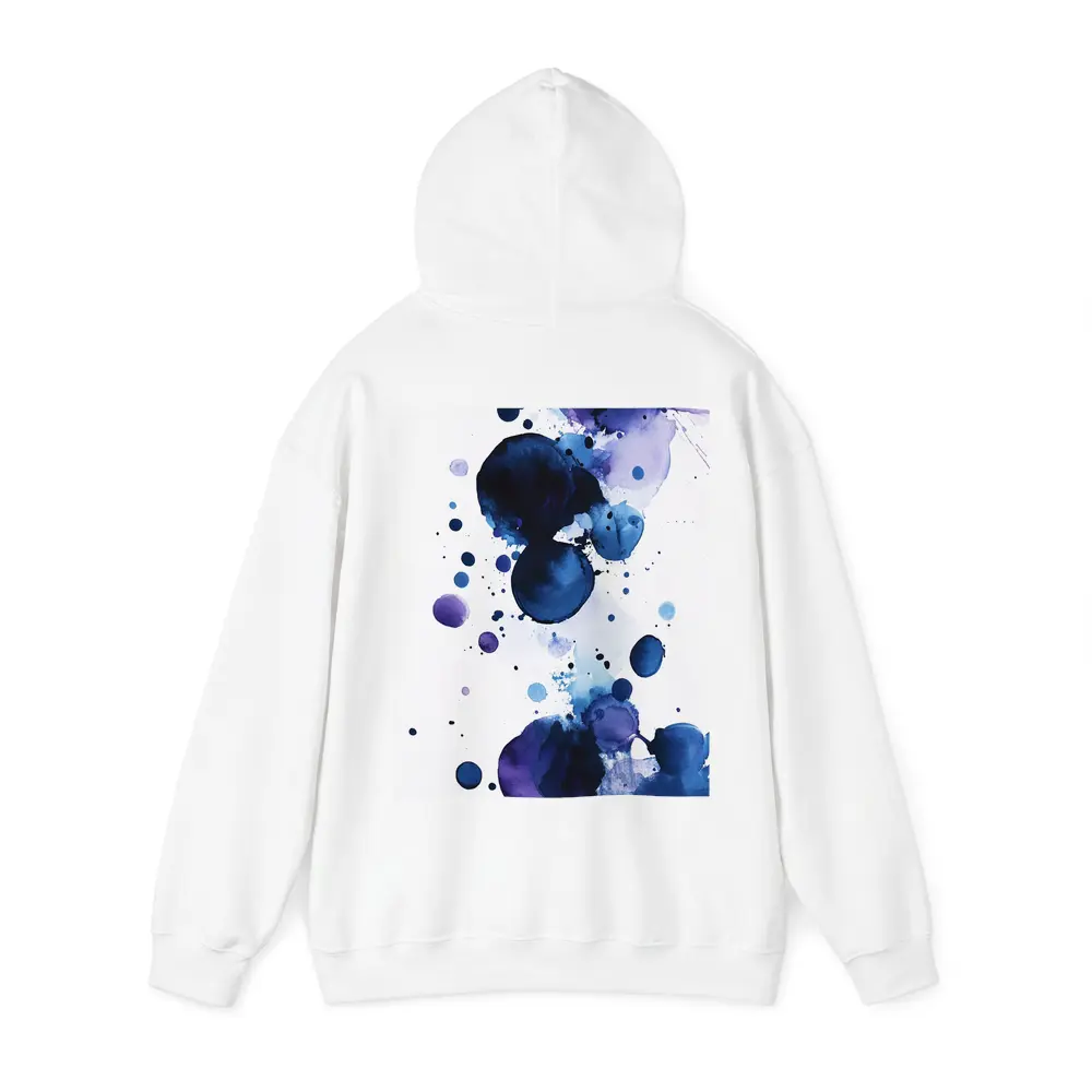 Blue Purple Watercolor Abstract Ink Drops – Hoodies