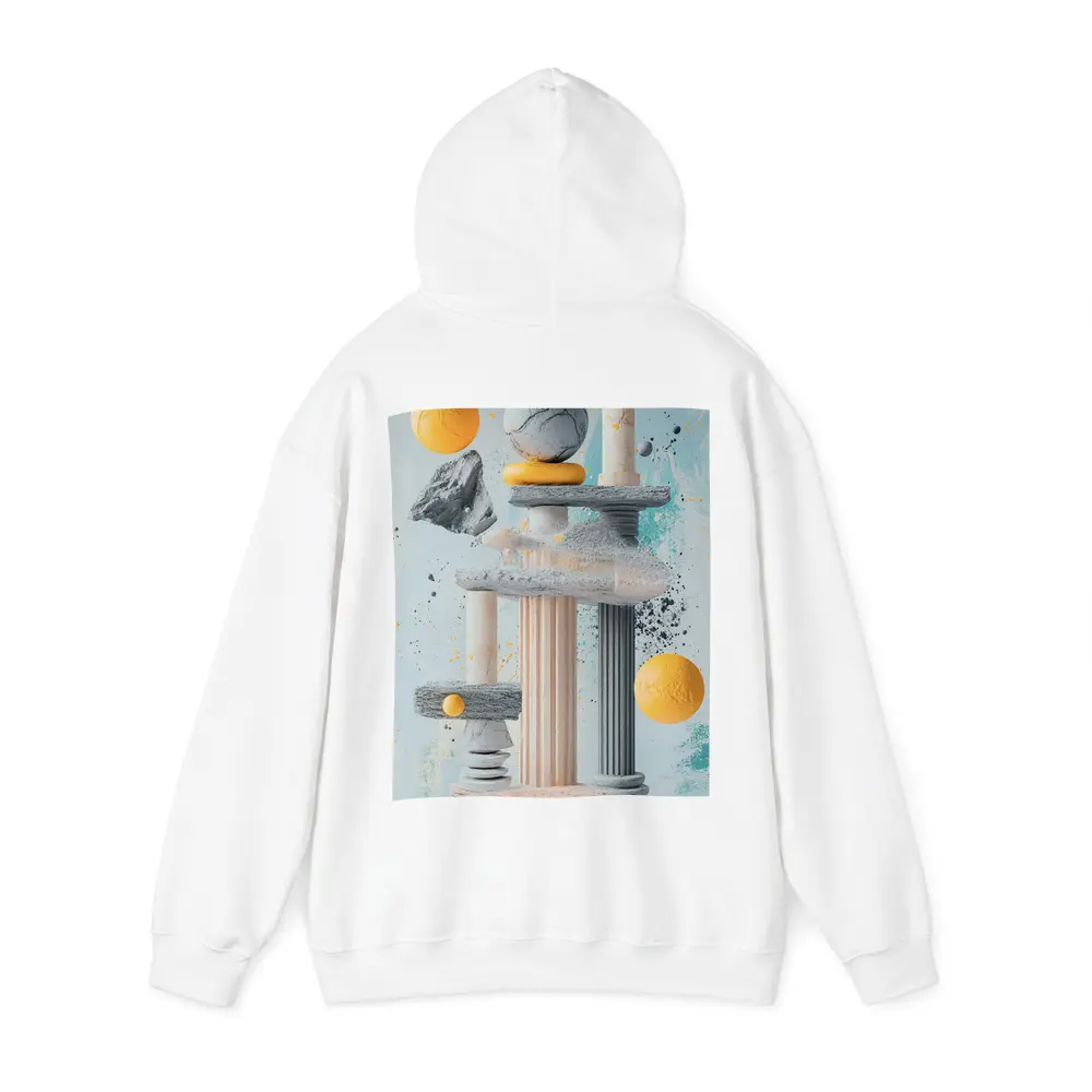 Greek Columns Marble Spheres Abstract Art – Hoodies
