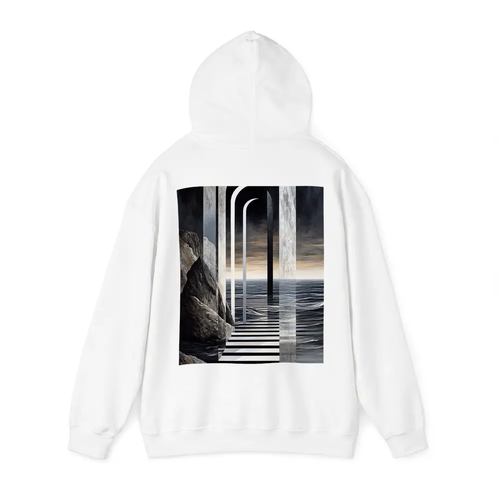 Surreal Arches Ocean Dark Atmospheric Art – Hoodies