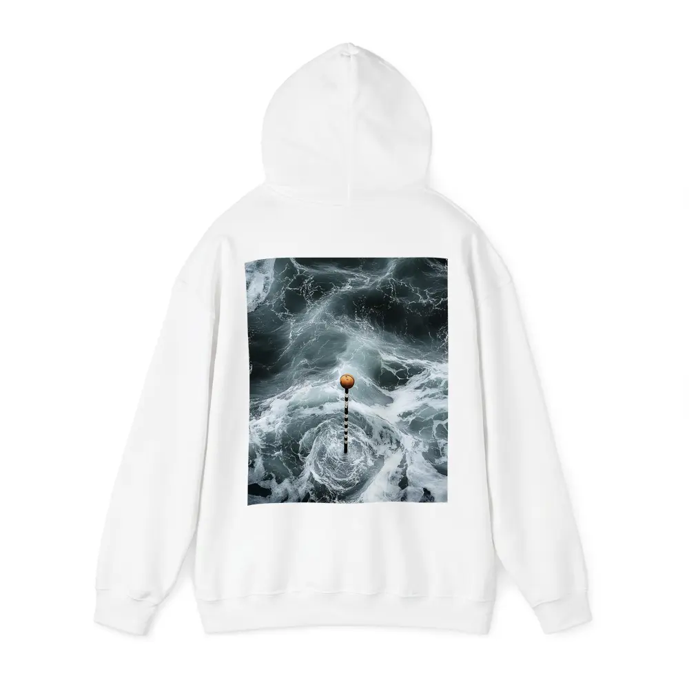 Ocean Buoy Swirling Dark Stormy Waves – Hoodies