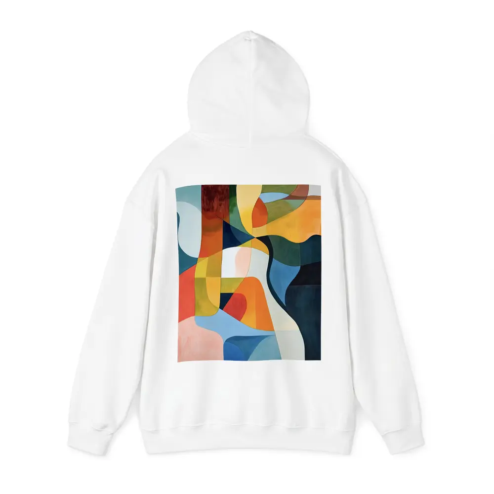 Bold Abstract Shapes Colorful Modern Art – Hoodies