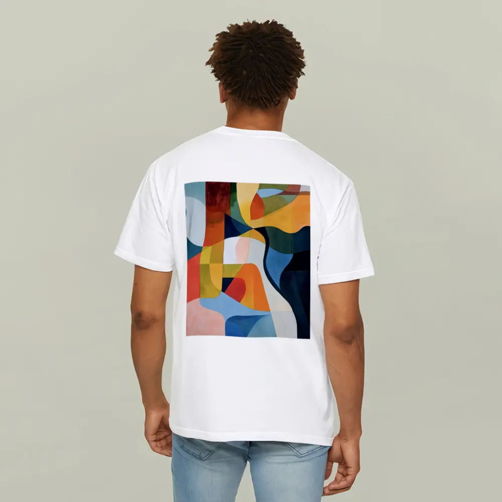 Bold Abstract Shapes Colorful Modern Art – T-Shirts