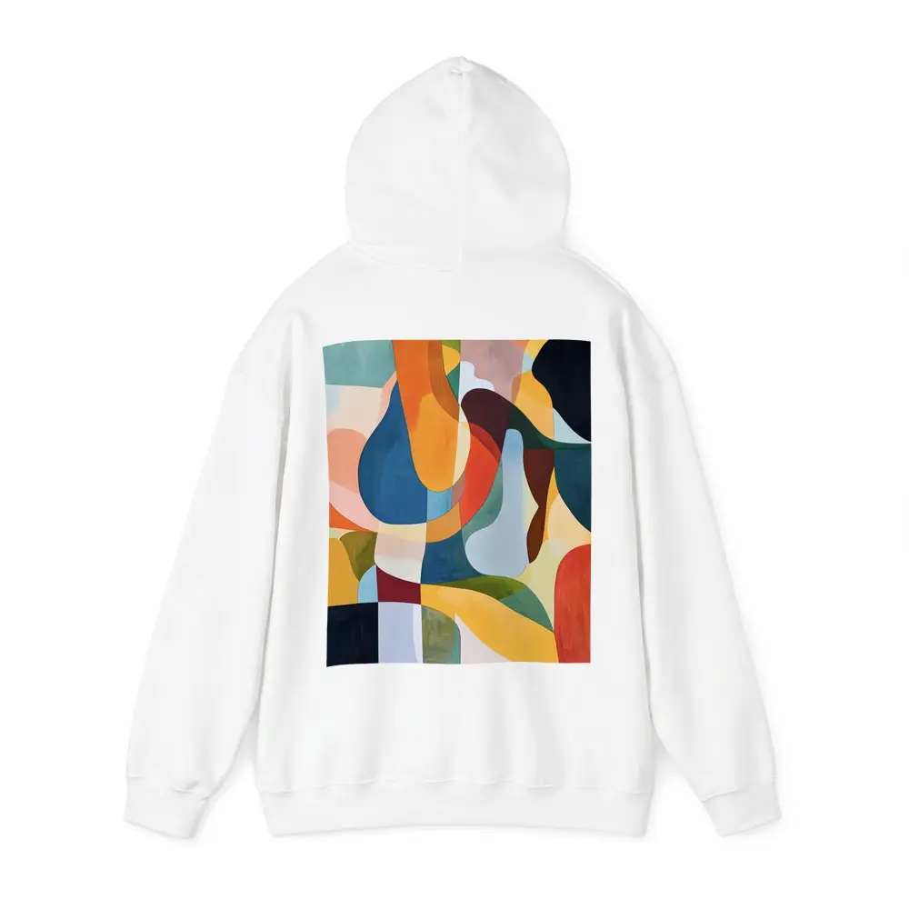 Colorful Abstract Organic Shapes Modern Art – Hoodies