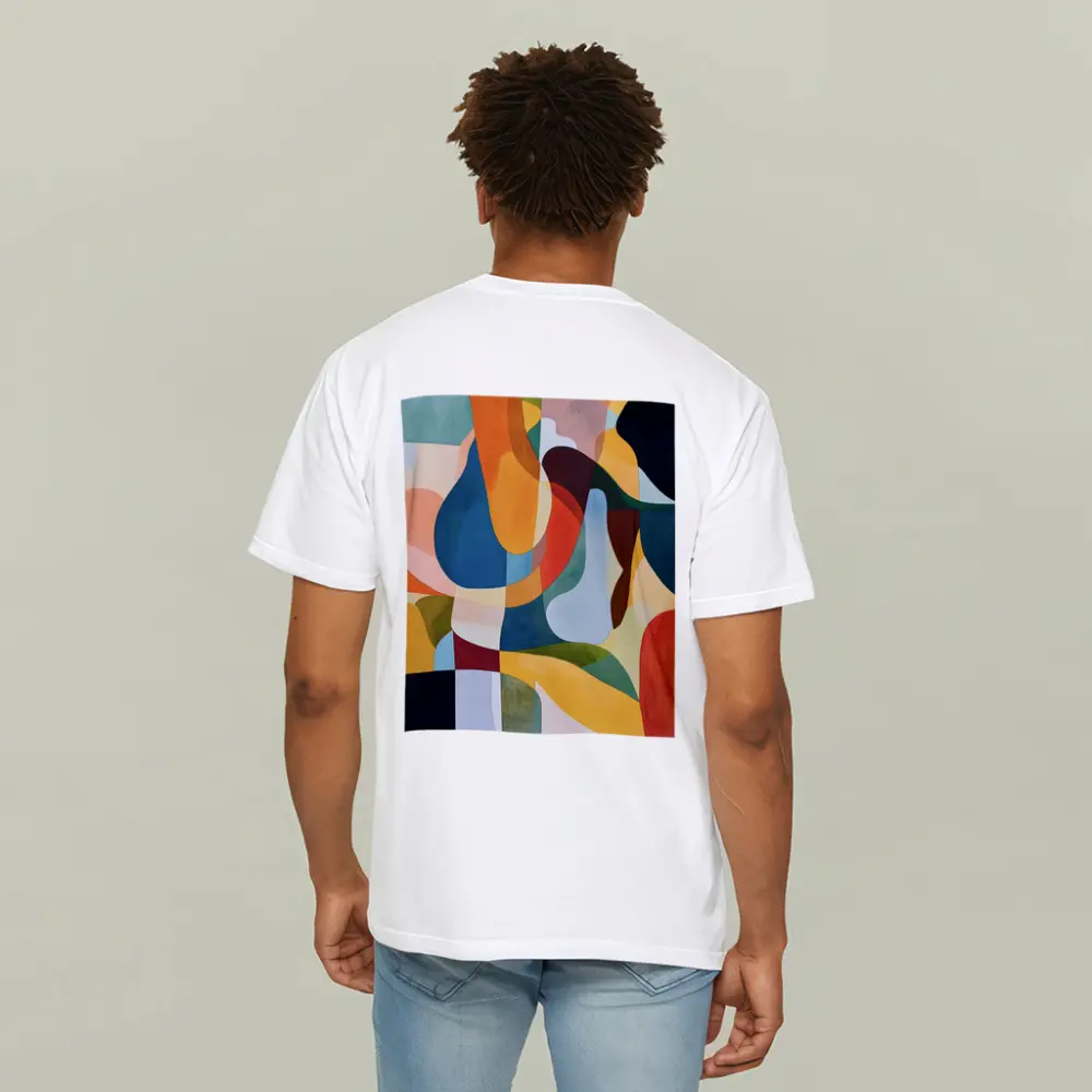 Colorful Abstract Organic Shapes Modern Art – T-Shirts