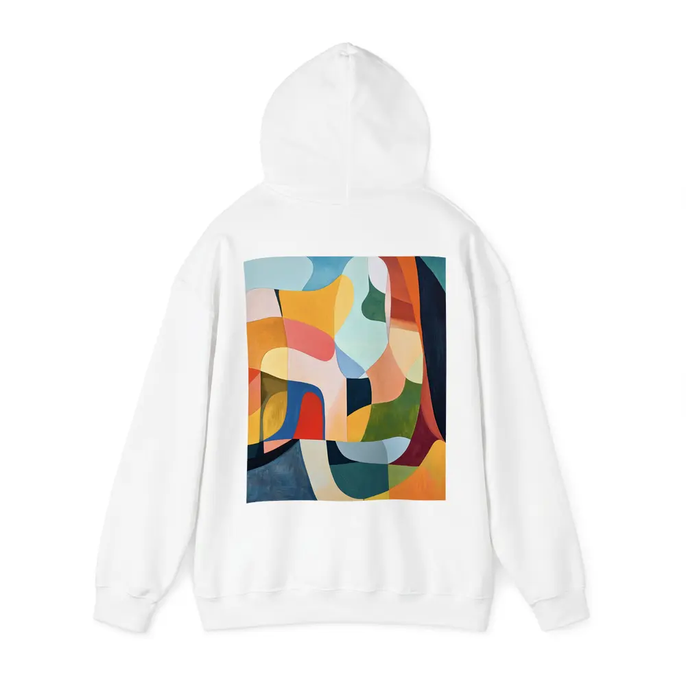 Colorful Abstract Organic Shapes Painting Art – Hoodies