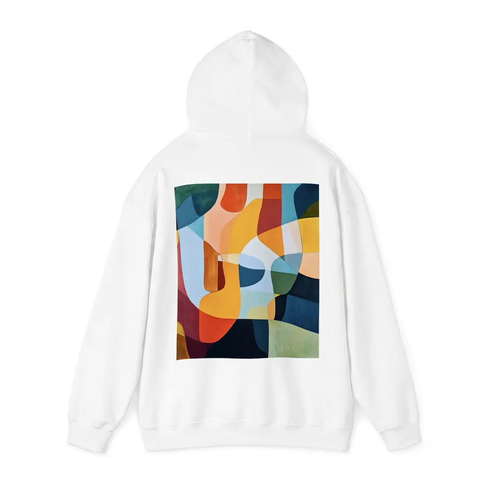 Bold Abstract Shapes Colorful Modern Art – Hoodies