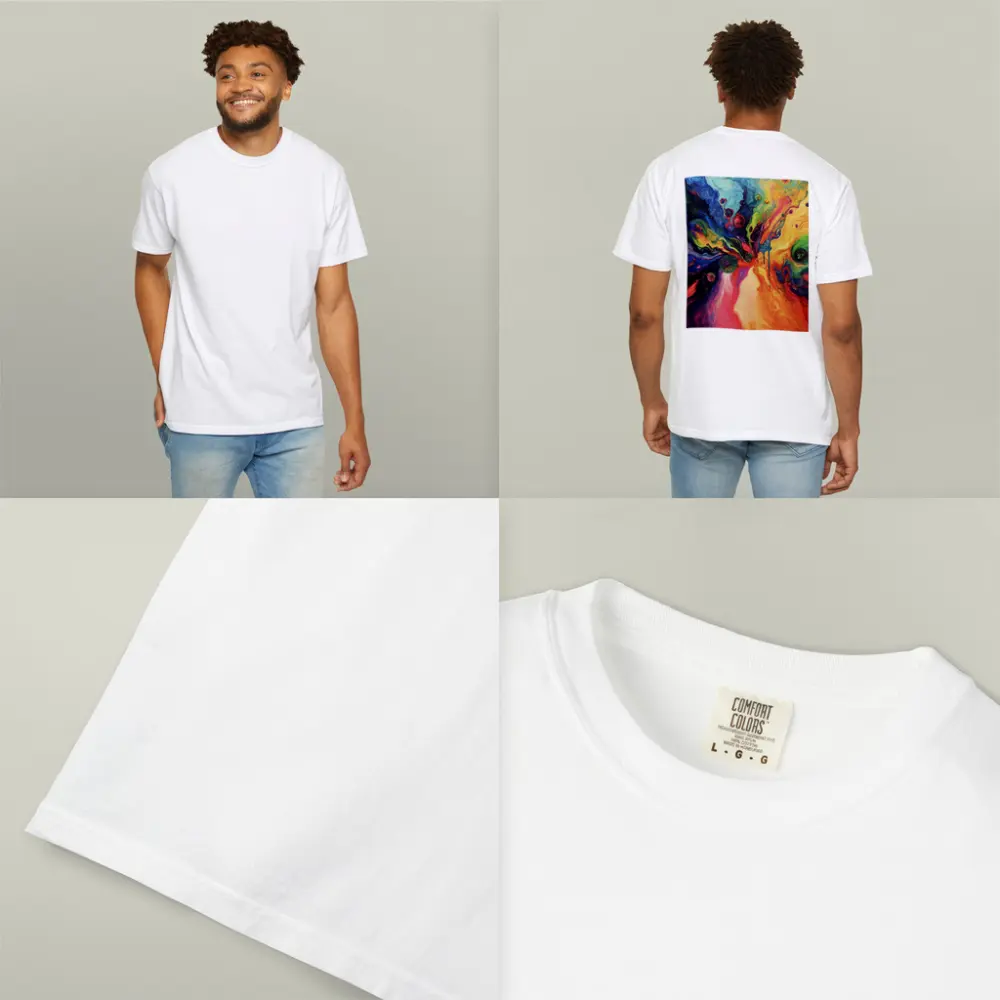 Colorful Abstract Fluid Art Explosion Painting – T-Shirts