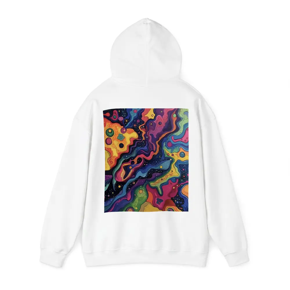 Trippy Colorful Abstract Cosmic Swirl Painting – Hoodies