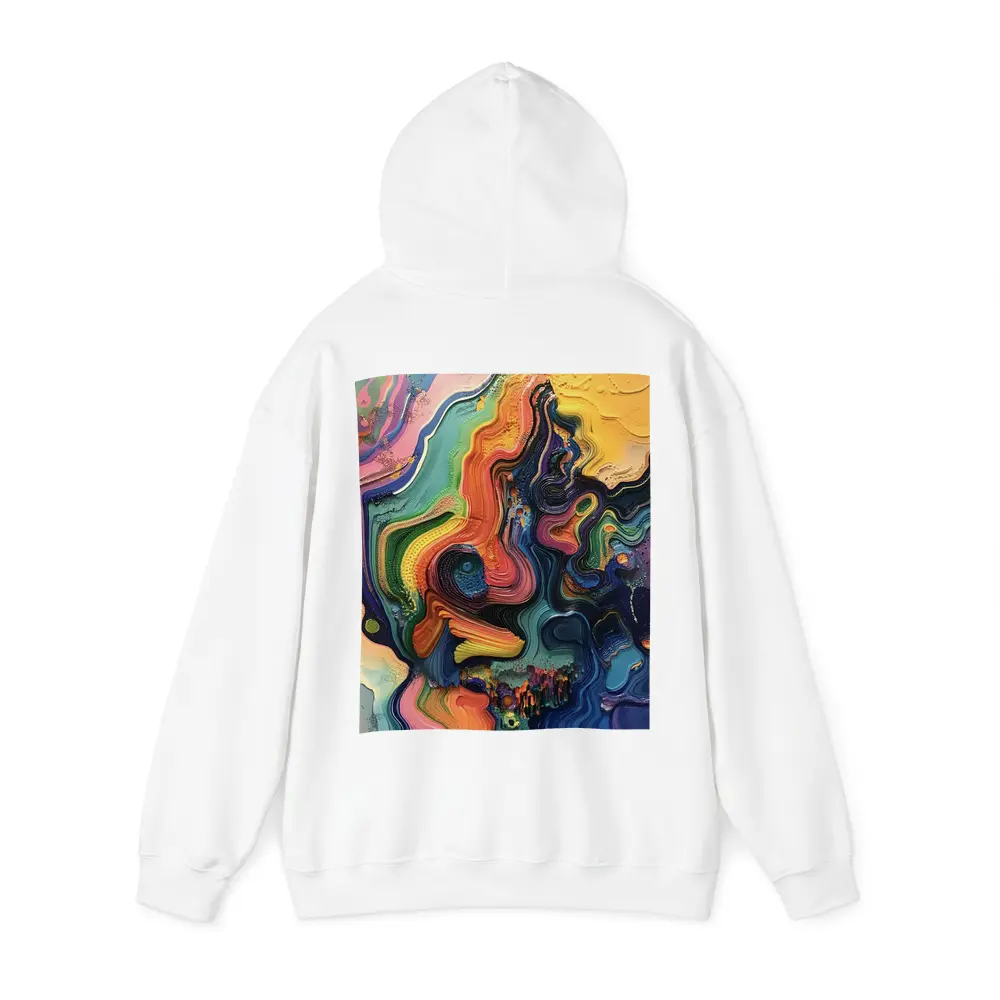 Colorful Abstract Fluid Art Swirling Waves – Hoodies
