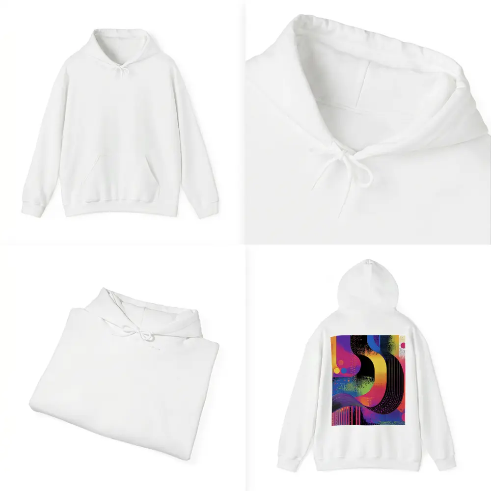 Bold Abstract Grunge Art Colorful Urban Design – Hoodies