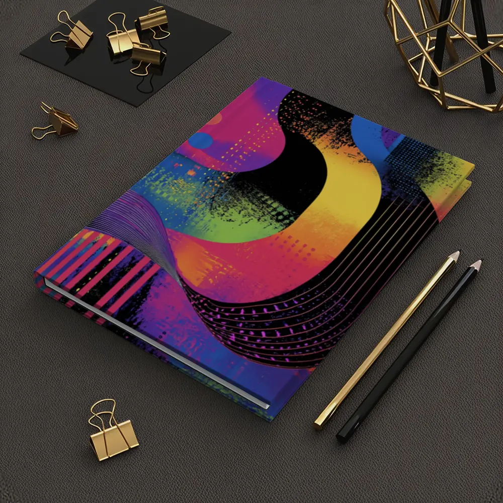 Bold Abstract Grunge Art Colorful Urban Design – Notebooks