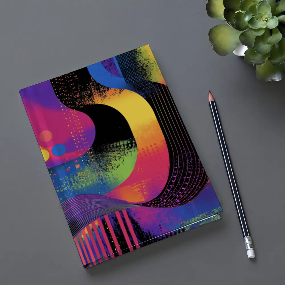 Bold Abstract Grunge Art Colorful Urban Design – Notebooks