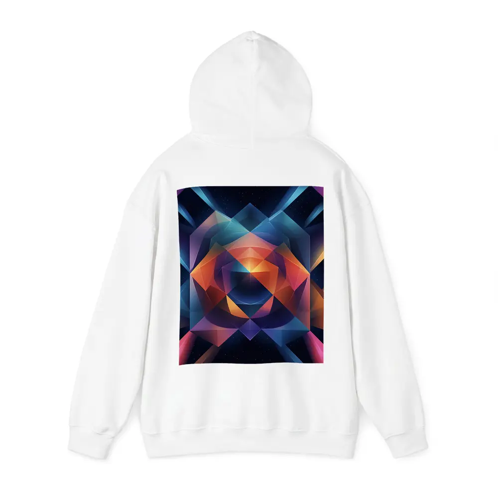 Geometric Abstract Art Dark Space Background – Hoodies
