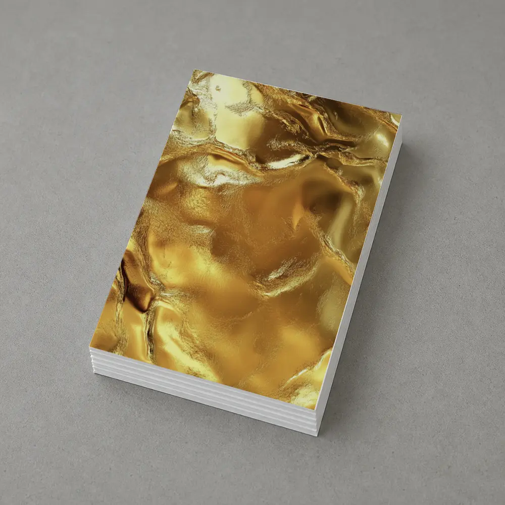 Molten Gold Liquid Metal Abstract Texture – Postcards