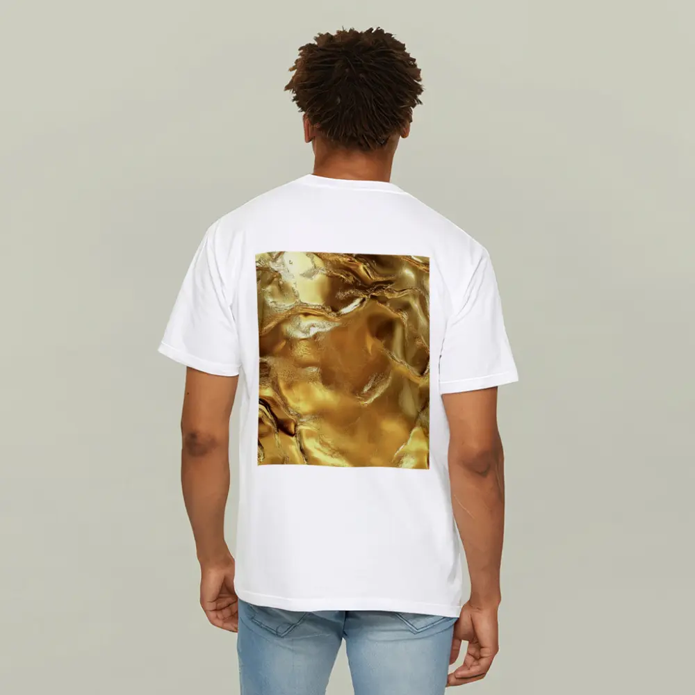 Molten Gold Liquid Metal Abstract Texture – T-Shirts