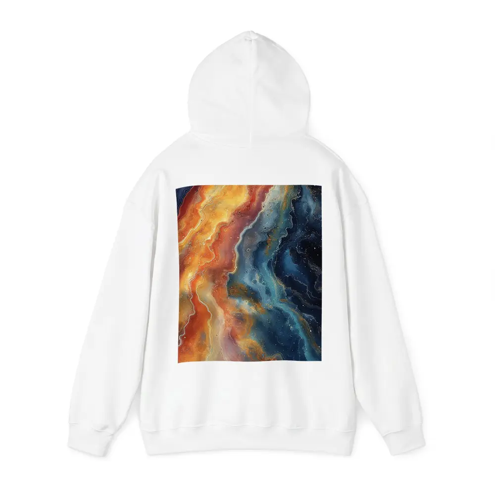 Fire and Space Abstract Fluid Art – Hoodies