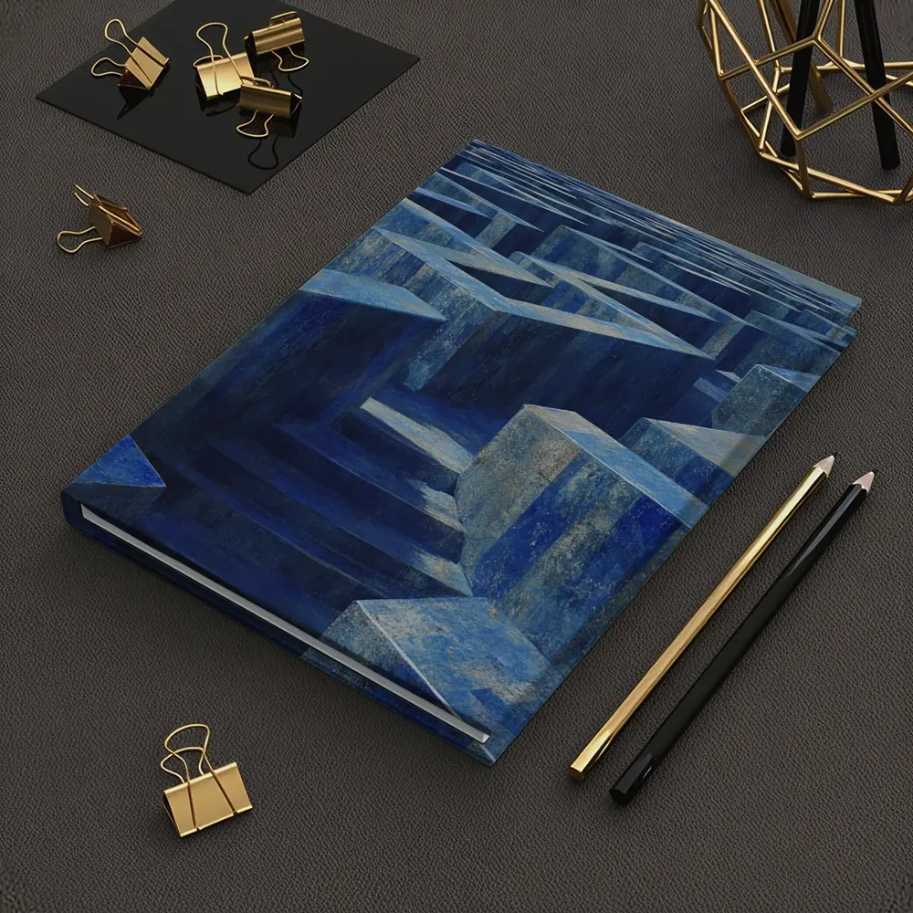 Blue Stone Labyrinth Maze Surreal Architecture – Notebooks