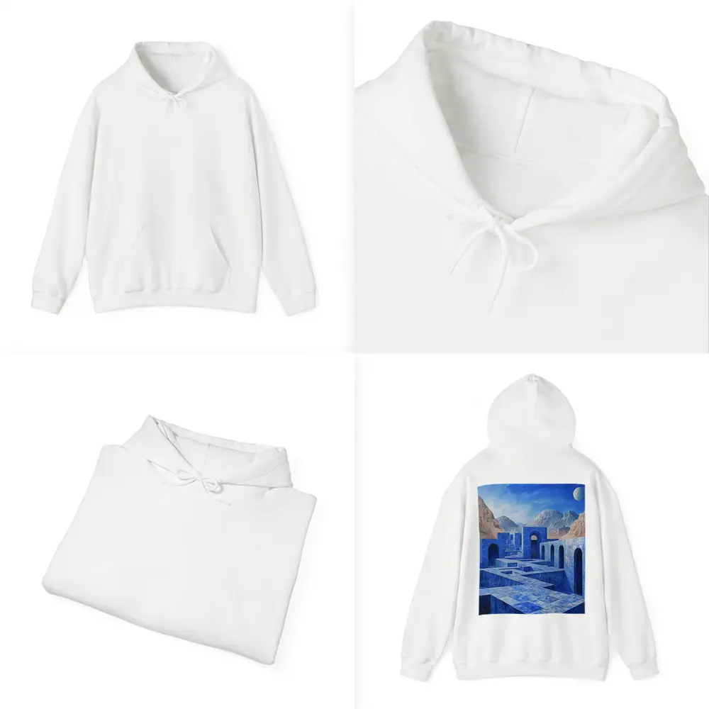 Blue Stone Labyrinth Ancient Desert Mountains – Hoodies