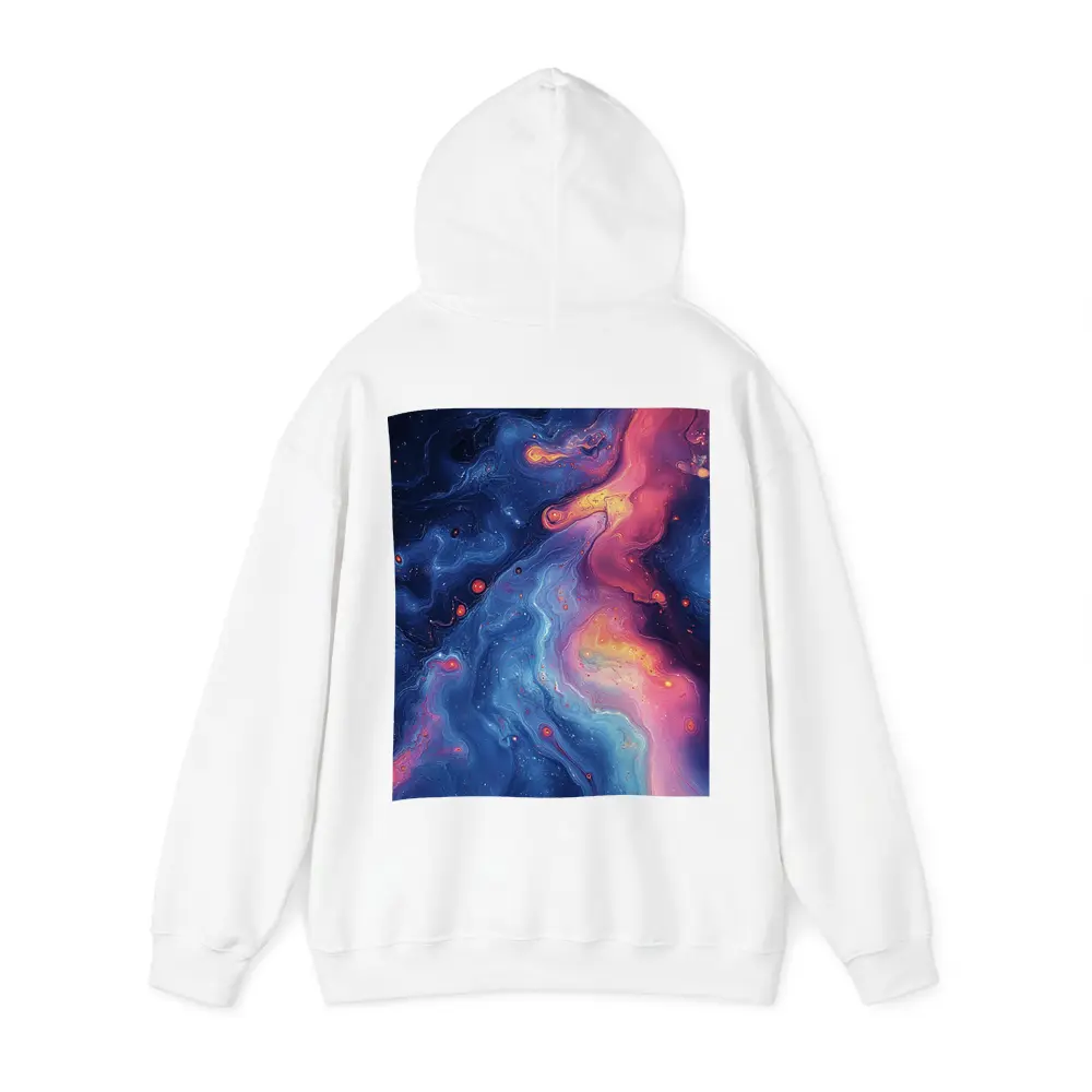 Cosmic Nebula Abstract Dark Blue Pink Art – Hoodies