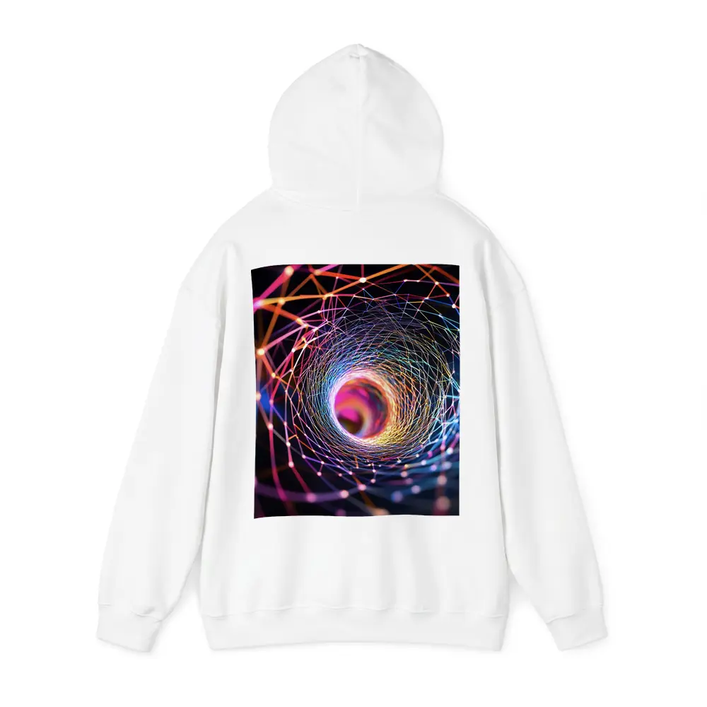 Colorful Geometric Tunnel Vortex Abstract Art – Hoodies