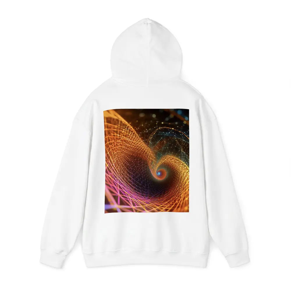 Golden Spiral Abstract Digital Art Dark Background – Hoodies