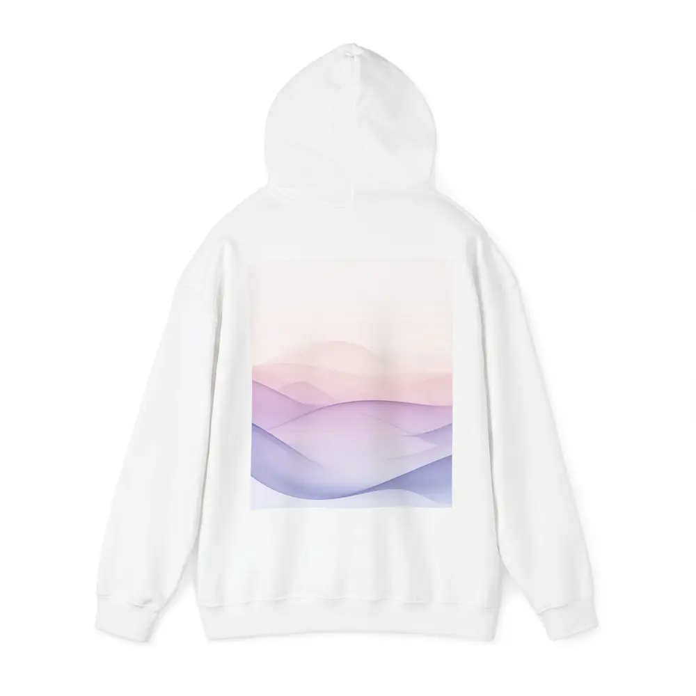 Soft Pastel Wave Abstract Minimalist Art – Hoodies
