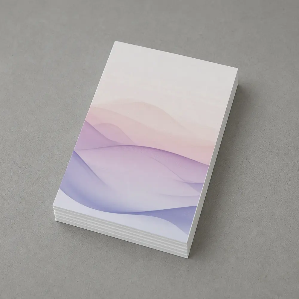 Soft Pastel Wave Abstract Minimalist Art – Postcards