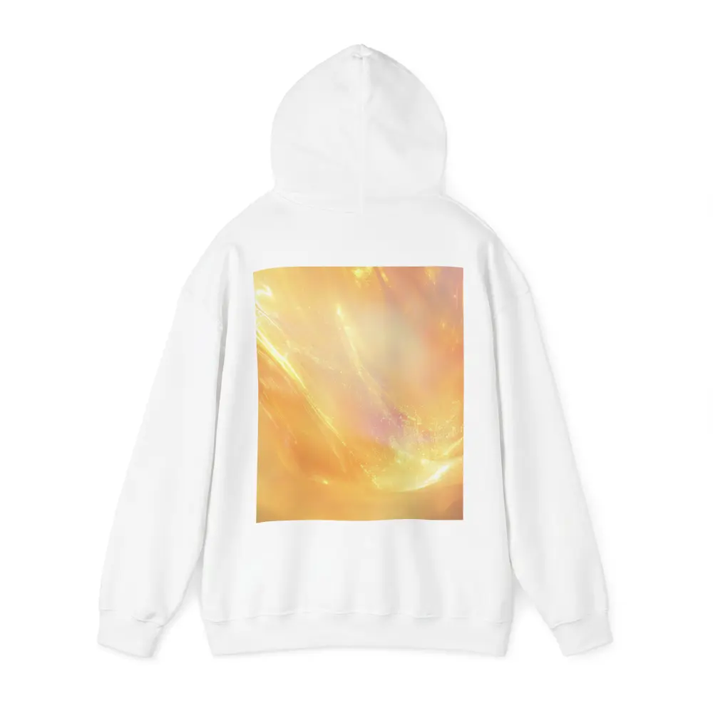 Golden Abstract Light Wave Art Print – Hoodies