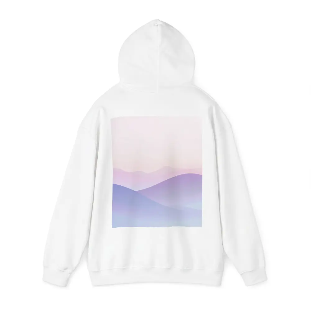 Pastel Purple Mountain Layers Soft Sky – Hoodies