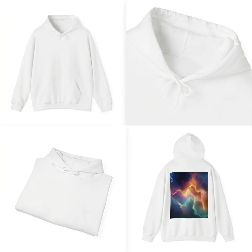 Colorful Nebula Space Abstract Galaxy Art – Hoodies