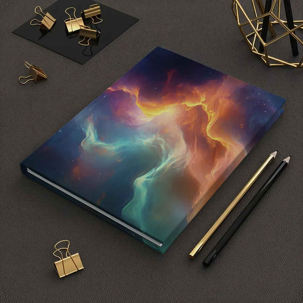 Colorful Nebula Space Abstract Galaxy Art – Notebooks