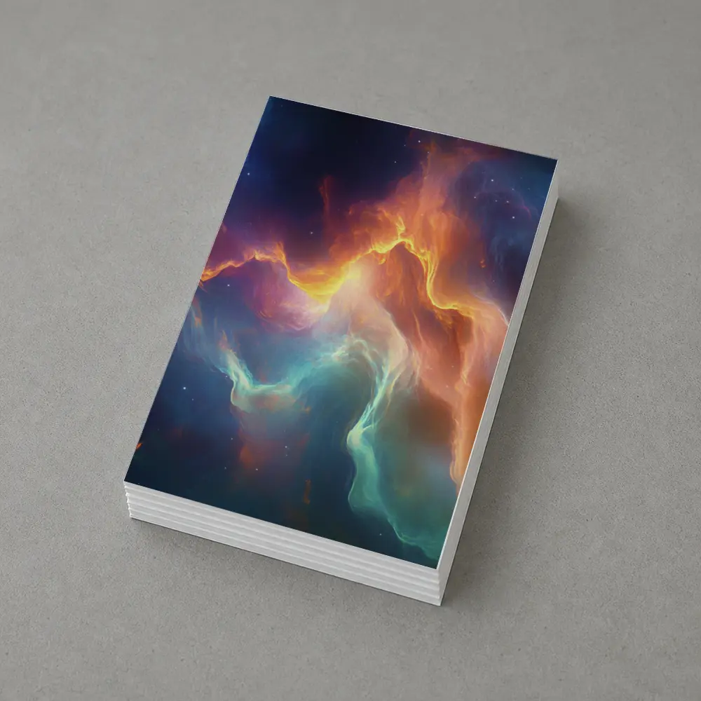 Colorful Nebula Space Abstract Galaxy Art – Postcards