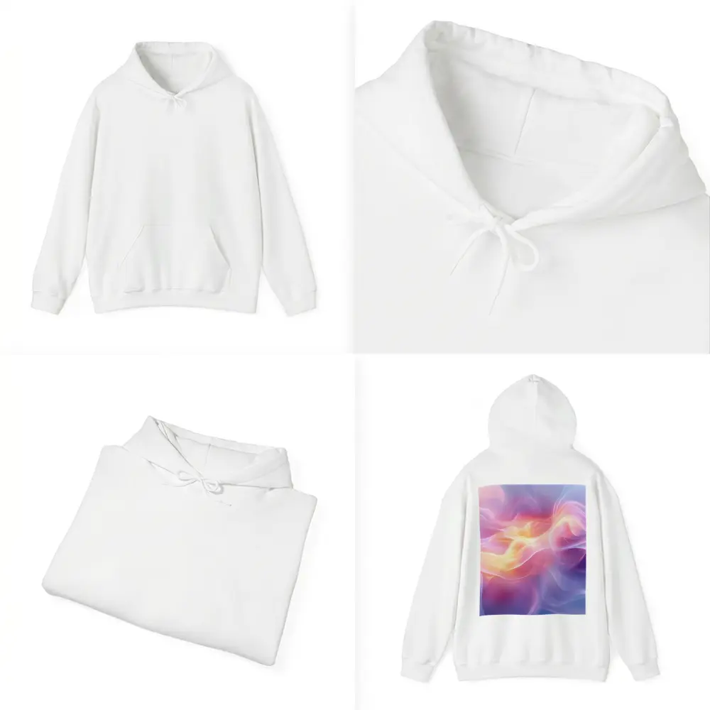 Soft Pink Purple Abstract Flowing Wave Art – Hoodies