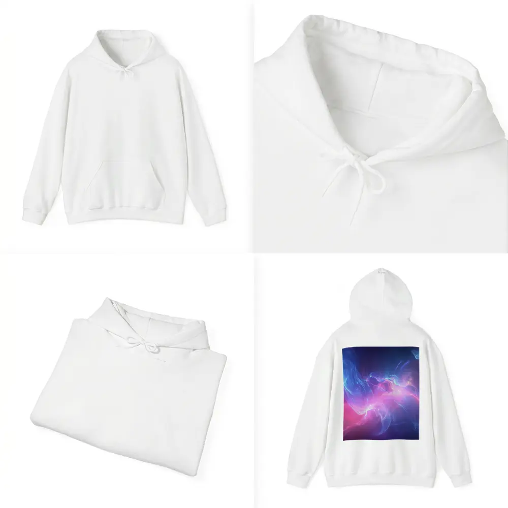 Blue Pink Purple Abstract Neon Energy Art – Hoodies
