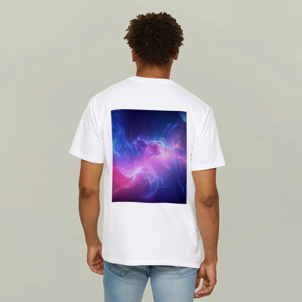 Blue Pink Purple Abstract Neon Energy Art – T-Shirts