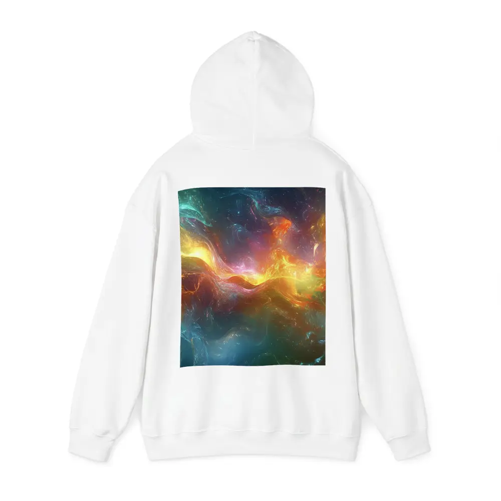 Colorful Abstract Cosmic Nebula Swirling Energy Art – Hoodies